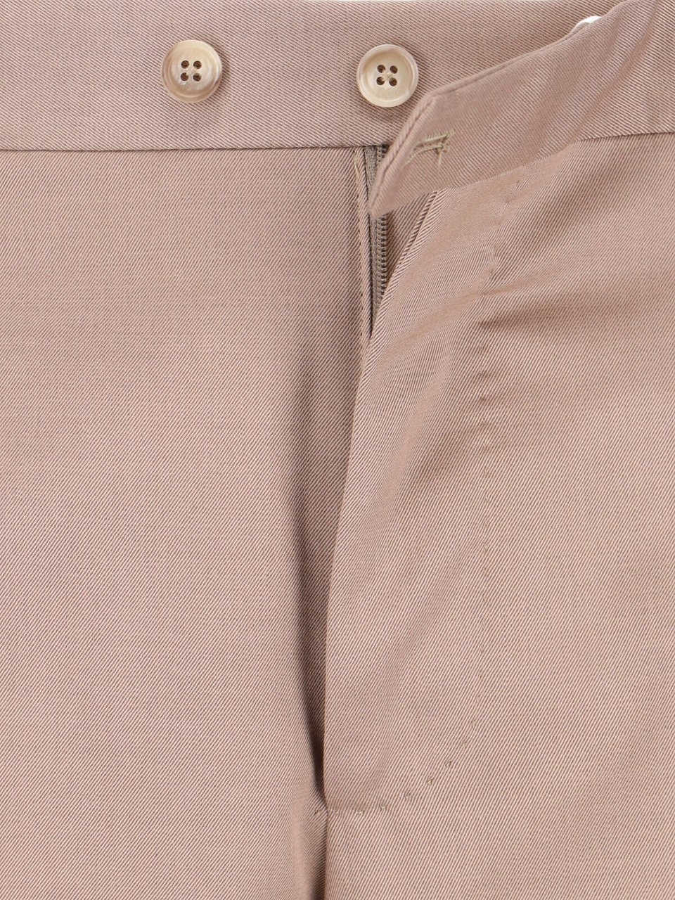 Tagliatore Beige Dress Shirt With Classic Collar And Button-Down Front Roze