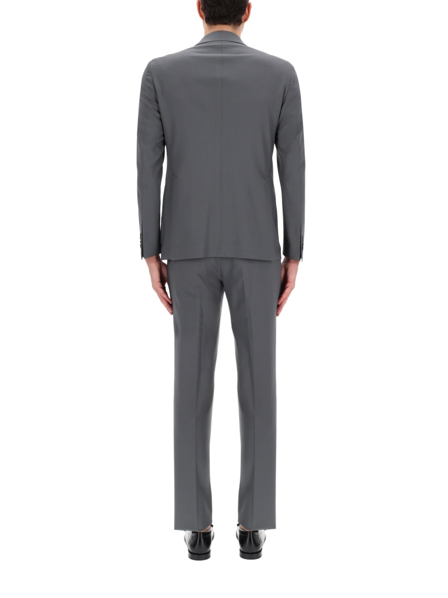 Tagliatore Virgin Wool Blend Tailored Suit Grijs