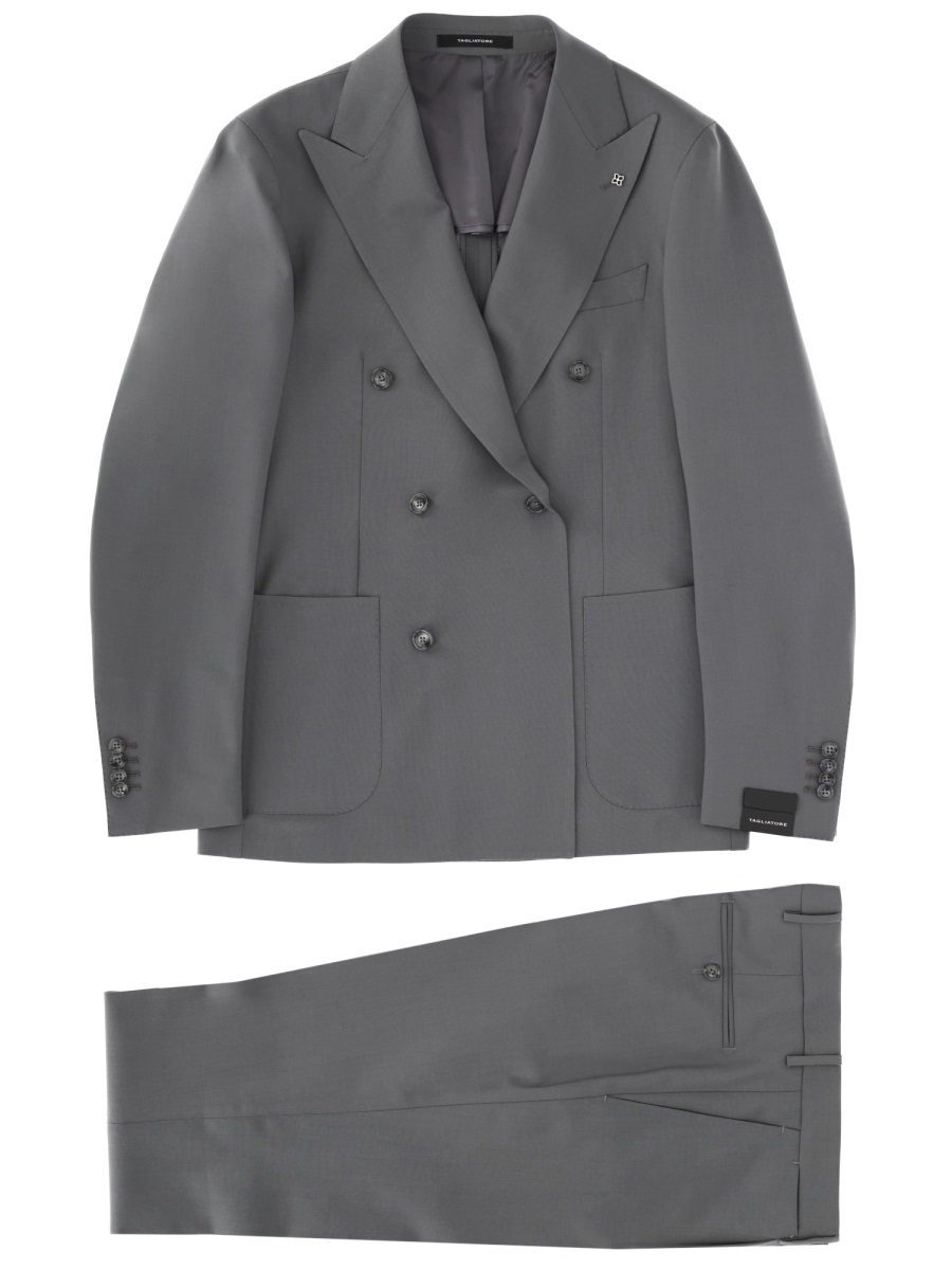 Tagliatore Virgin Wool Blend Tailored Suit Grijs