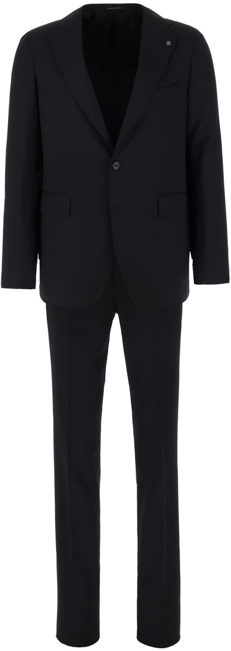 Tagliatore Tagliatore Midnight blue wool suit Blauw