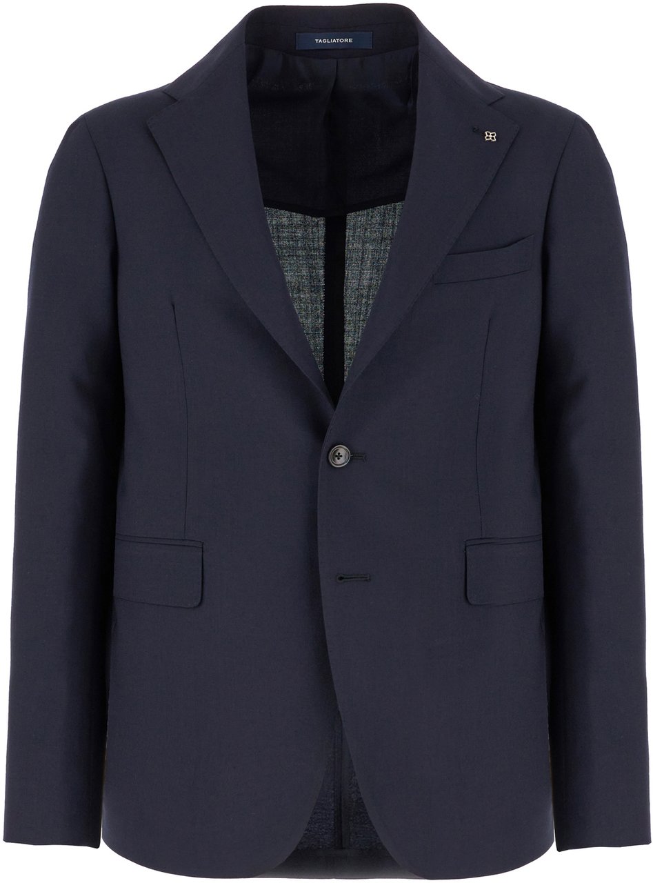 Tagliatore Tagliatore Blue wool suit Blauw