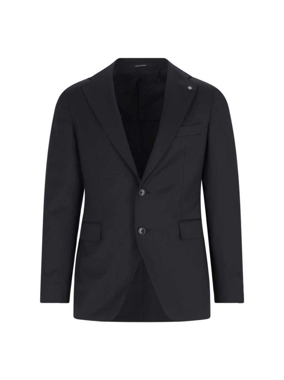 Tagliatore Double-Breasted Tailored Suit With Classic Navy Blazer Zwart