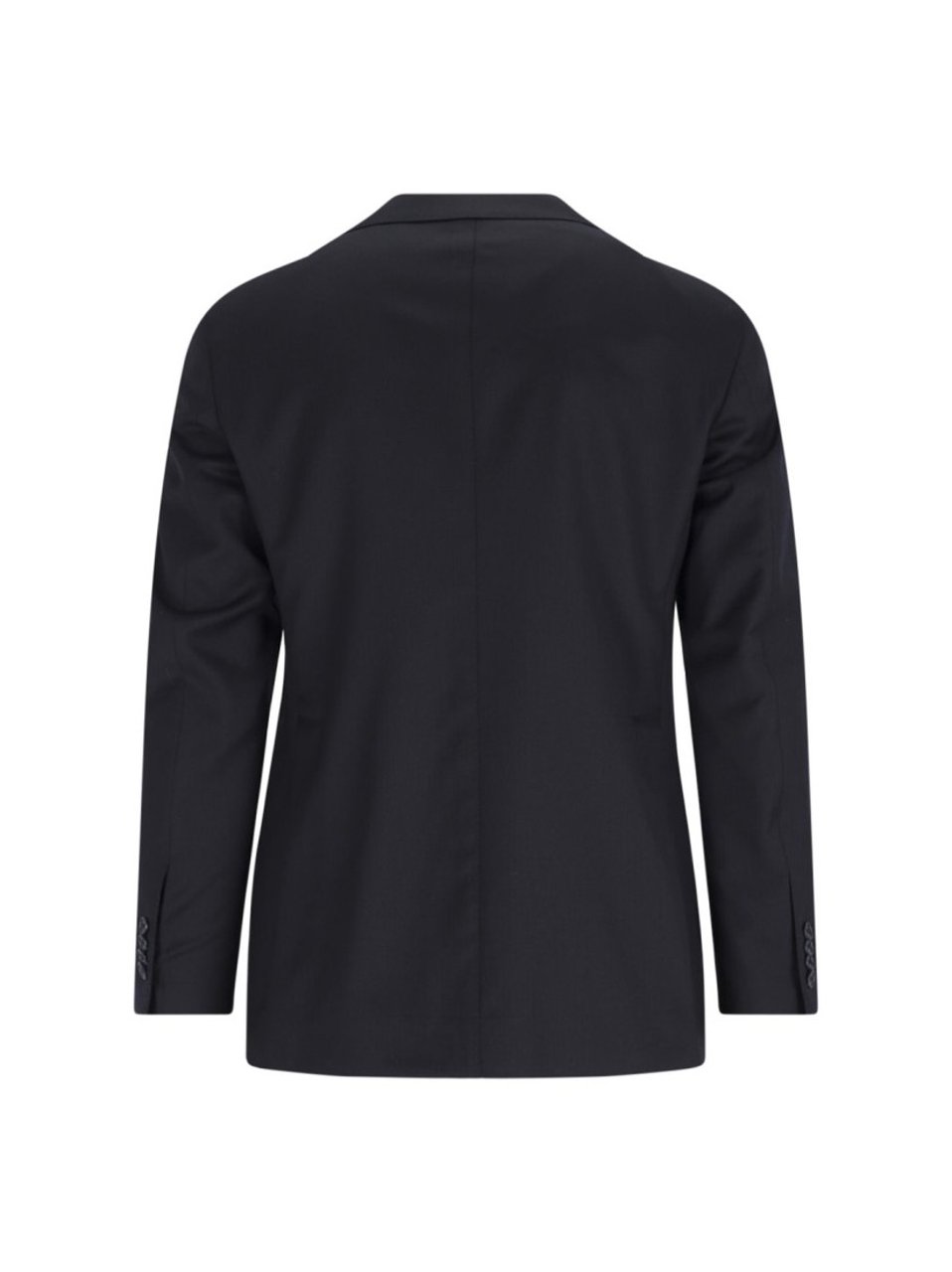 Tagliatore Double-Breasted Tailored Suit With Classic Navy Blazer Zwart
