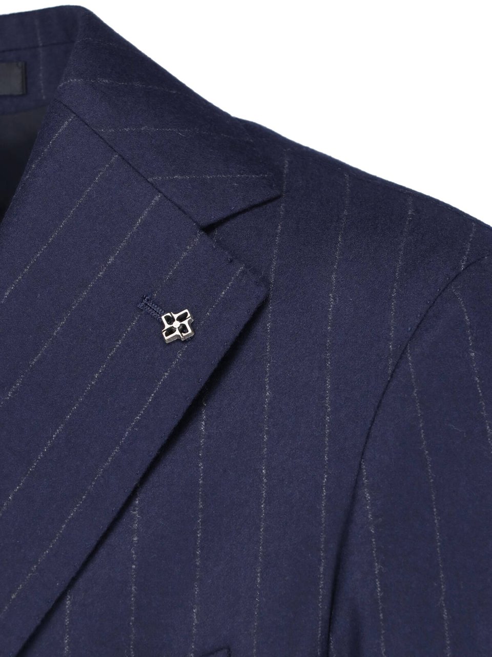 Tagliatore Exclusive Blue Pinstripe Tailored Suit by Tagliatore Blauw