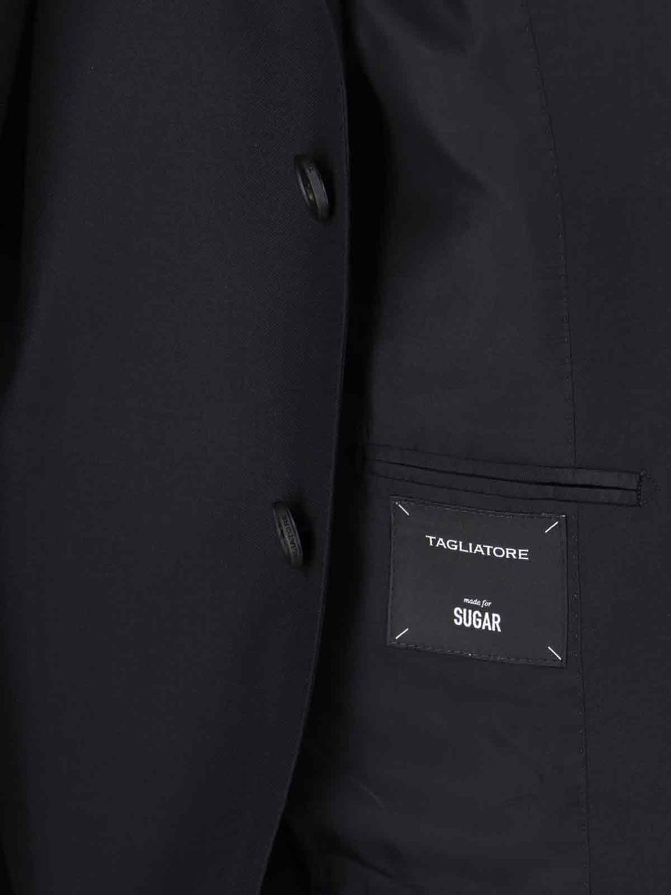 Tagliatore Single-Breasted Cutter Suit – Black Zwart