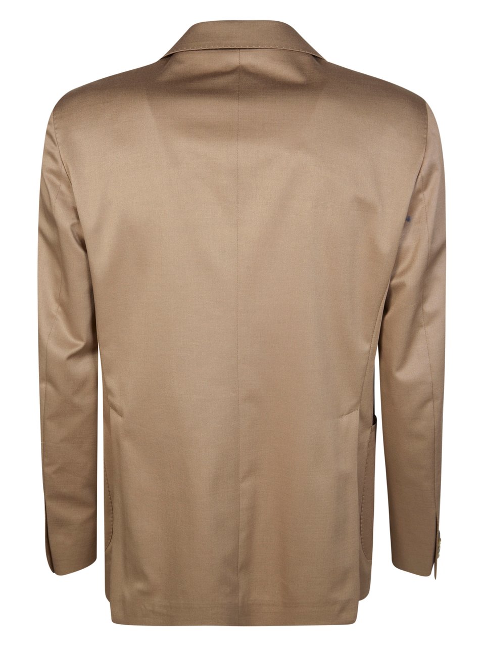 Tagliatore Light Brown Virgin Wool Patch Pocket Suit Bruin
