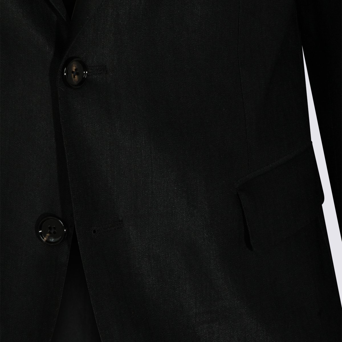 Tagliatore Tailored Black Jacket With Trousers Zwart