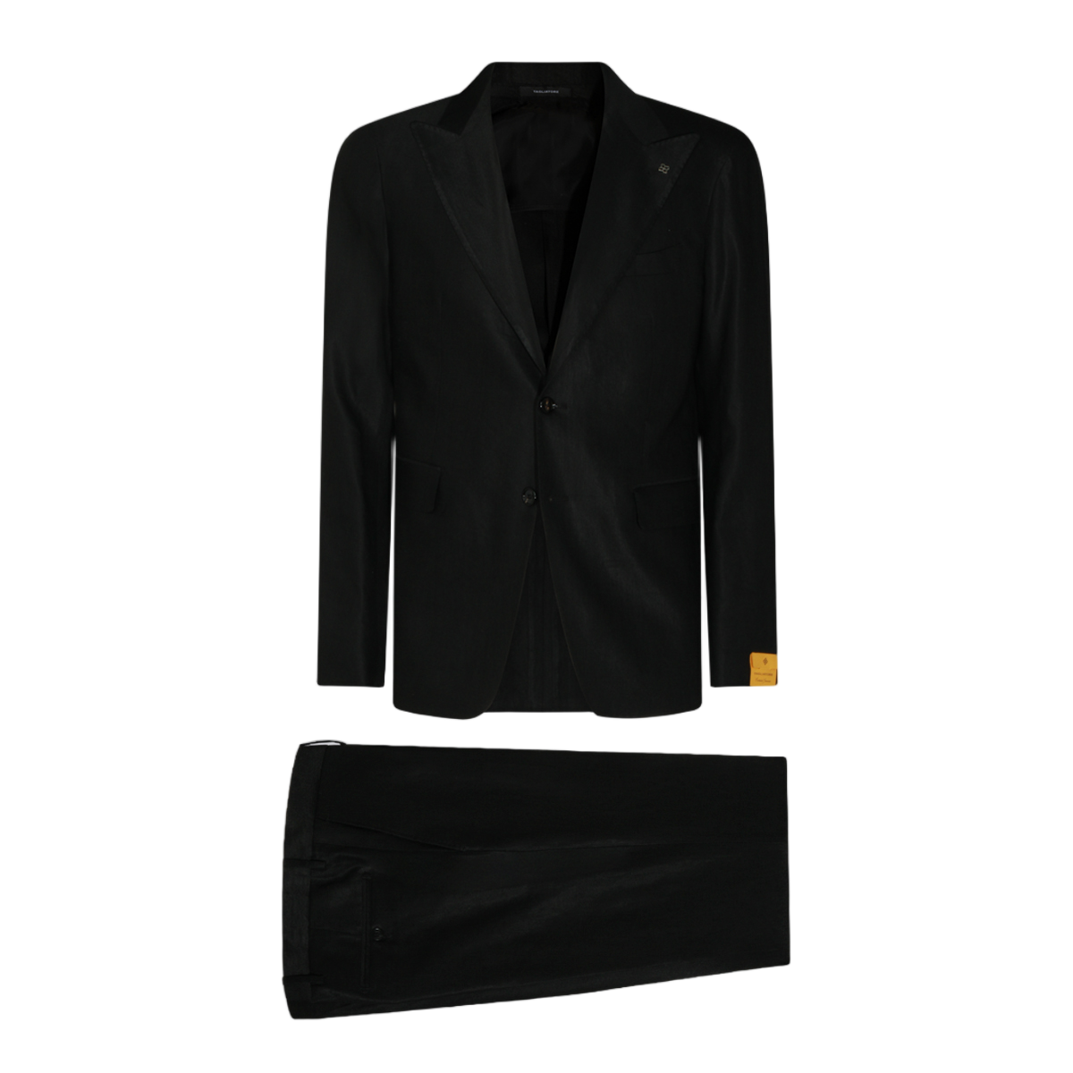 Tagliatore Tailored Black Jacket With Trousers Zwart