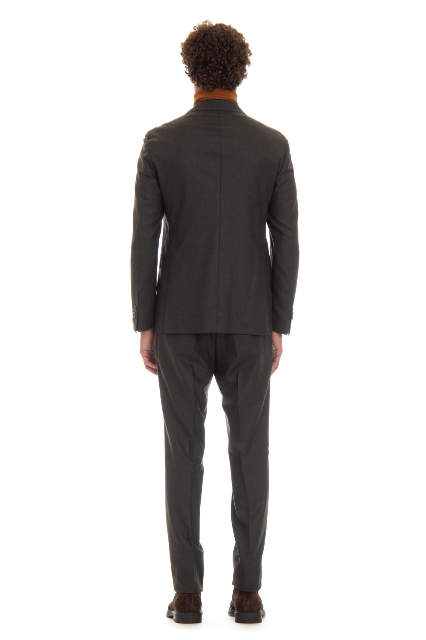 Tagliatore Light Flannel Vesuvio Suit Zwart