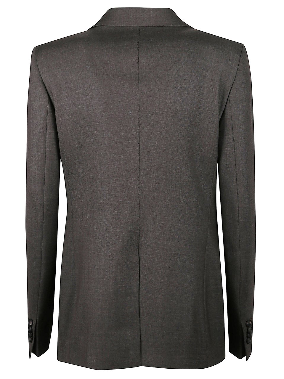 Tagliatore Tailored Grey Wool Suit With Structured Silhouette Zwart