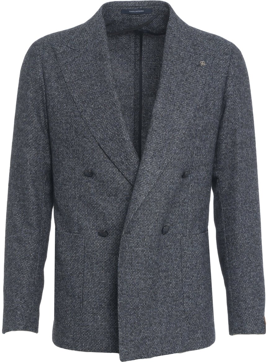 Tagliatore Double-breasted blazer Blauw