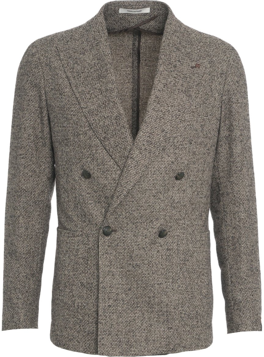 Tagliatore Double-breasted blazer Bruin