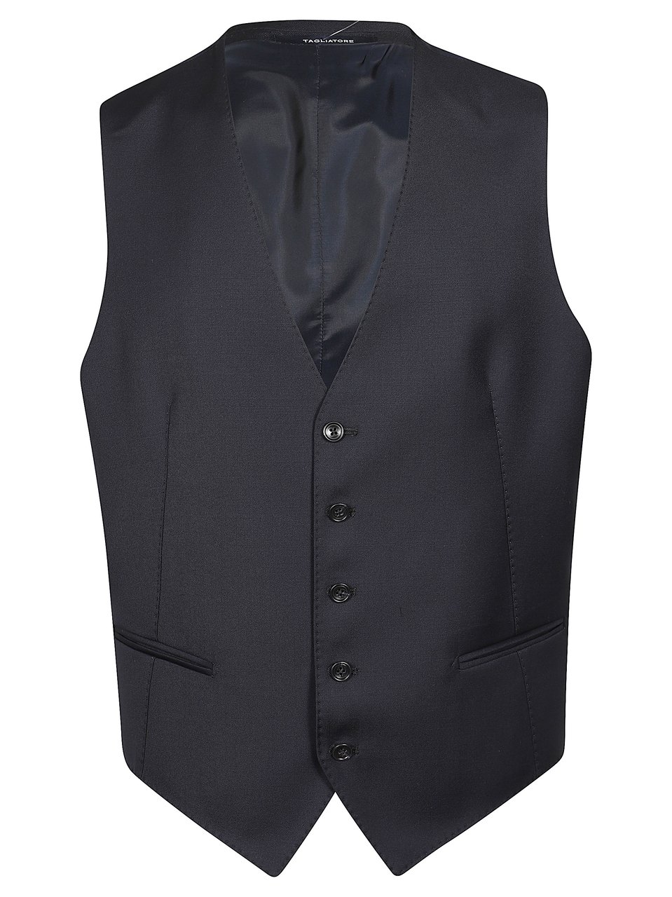 Tagliatore Tailored Three Piece Vest Suit Zwart