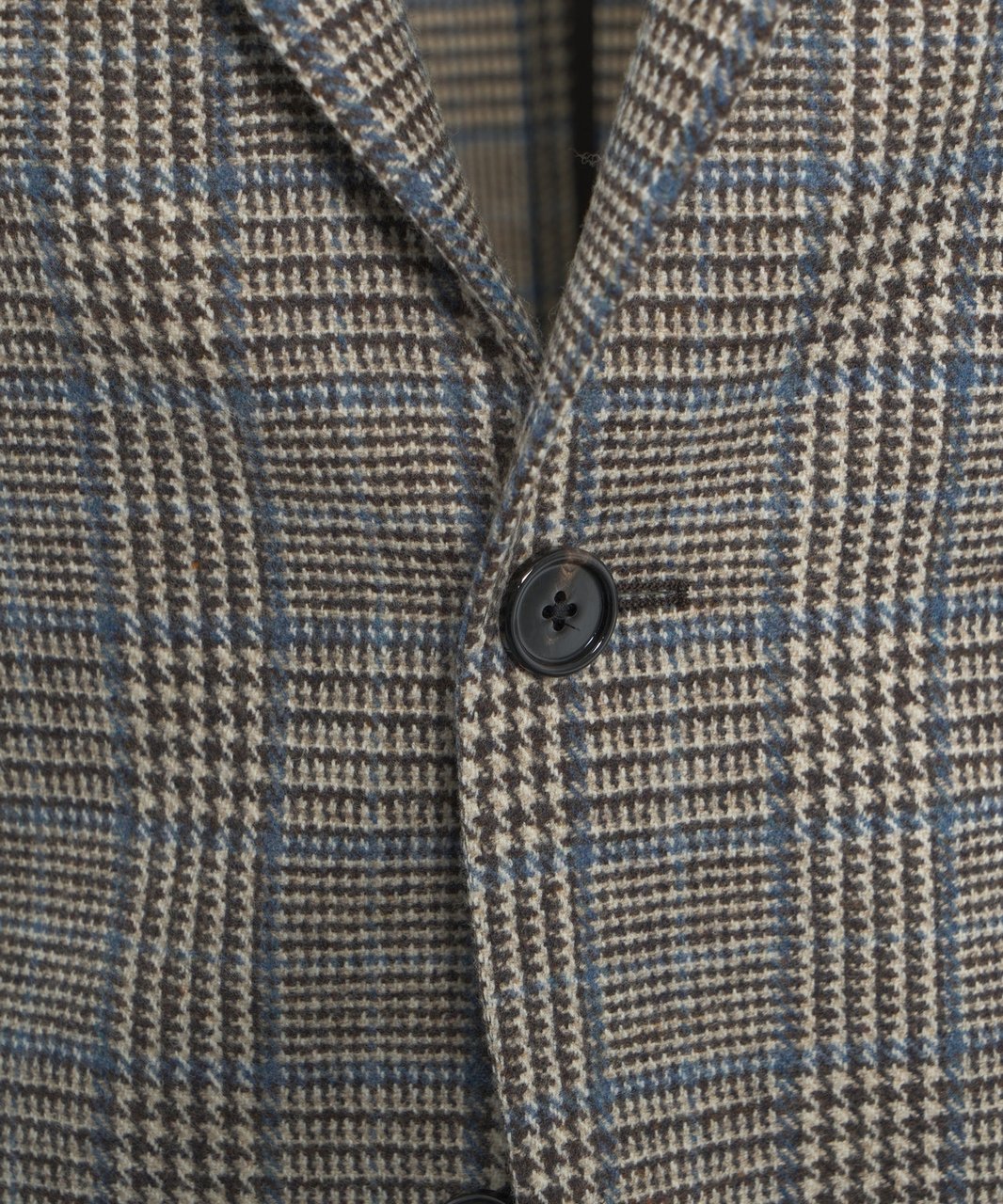 Tagliatore Virgin wool houndstooth blazer Beige