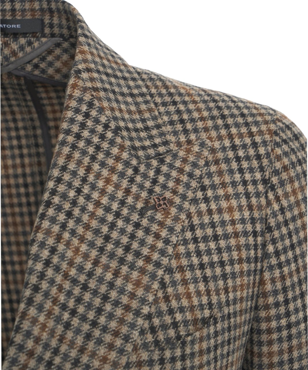 Tagliatore Virgin wool double-breasted blazer Bruin