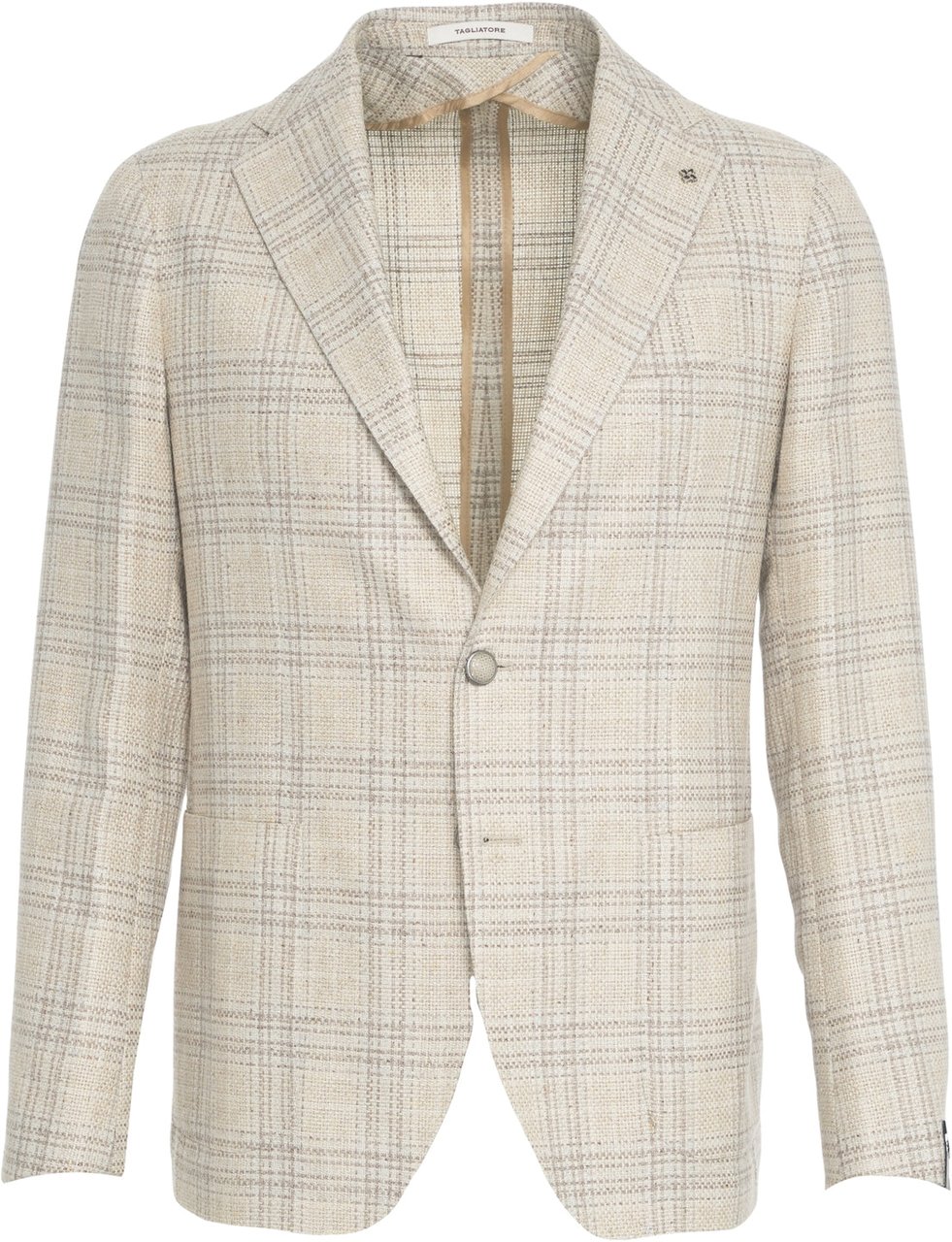 Tagliatore Glencheck blazer Taupe