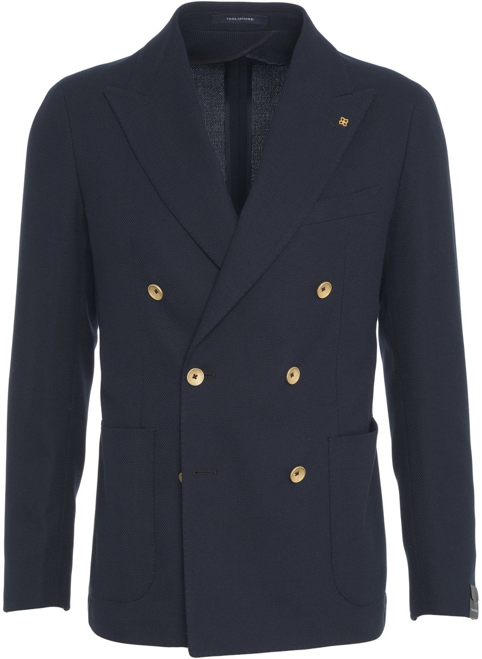 Tagliatore Double-breasted blazer Blauw