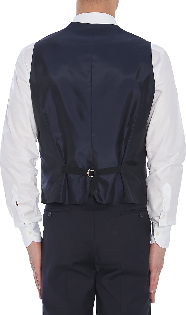 Tagliatore Wool vest Blauw