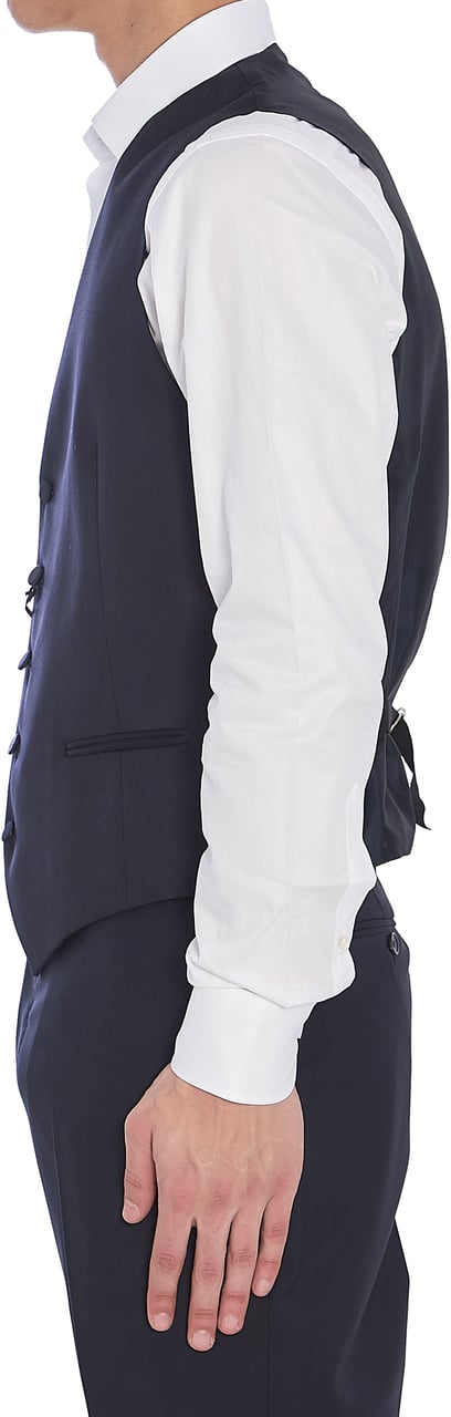 Tagliatore Wool vest Blauw