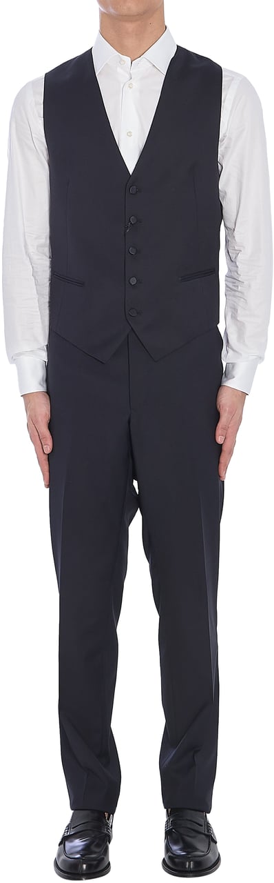 Tagliatore Wool vest Blauw