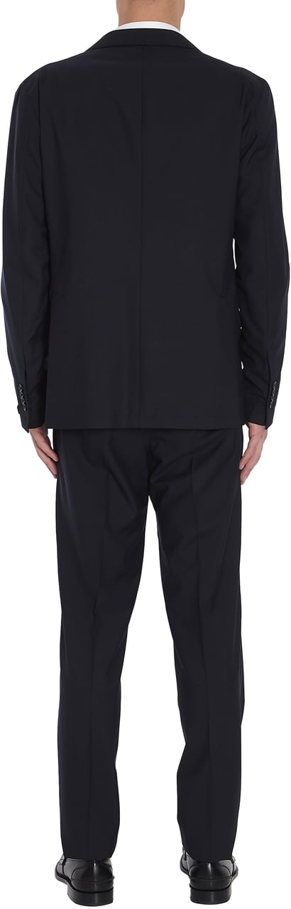 Tagliatore Two-piece suit set in wool and silk blend Blauw