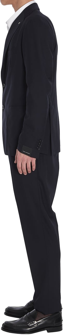 Tagliatore Two-piece suit set in wool and silk blend Blauw