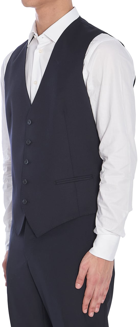 Tagliatore Wool vest Blauw