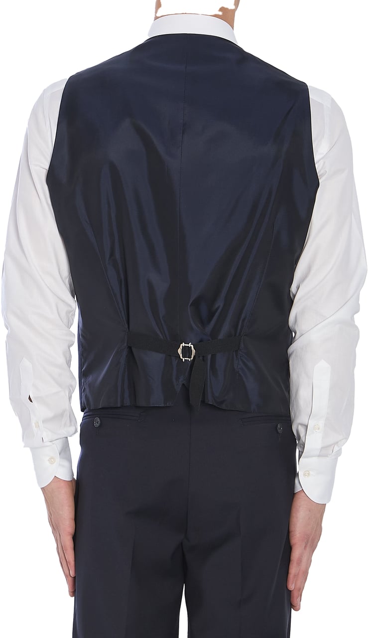 Tagliatore Wool vest Blauw