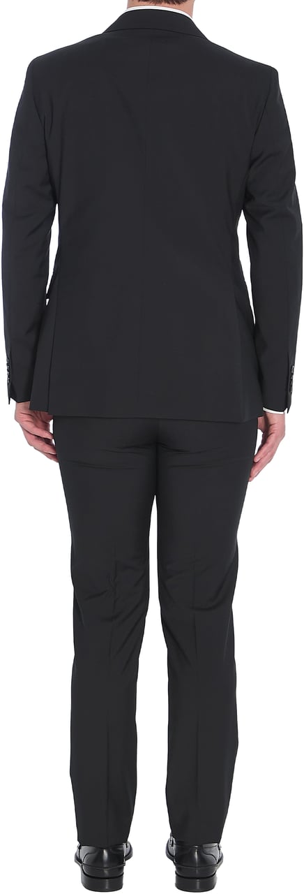 Tagliatore Virgin wool two-piece suit set Zwart