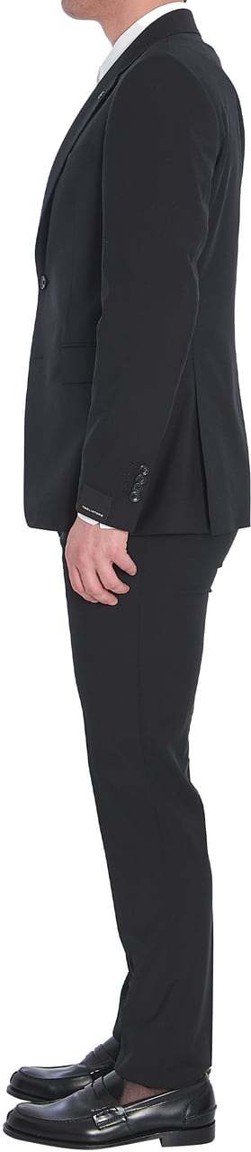 Tagliatore Virgin wool two-piece suit set Zwart