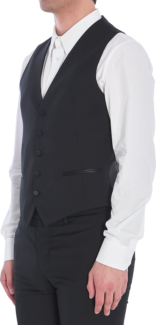 Tagliatore Wool vest Zwart