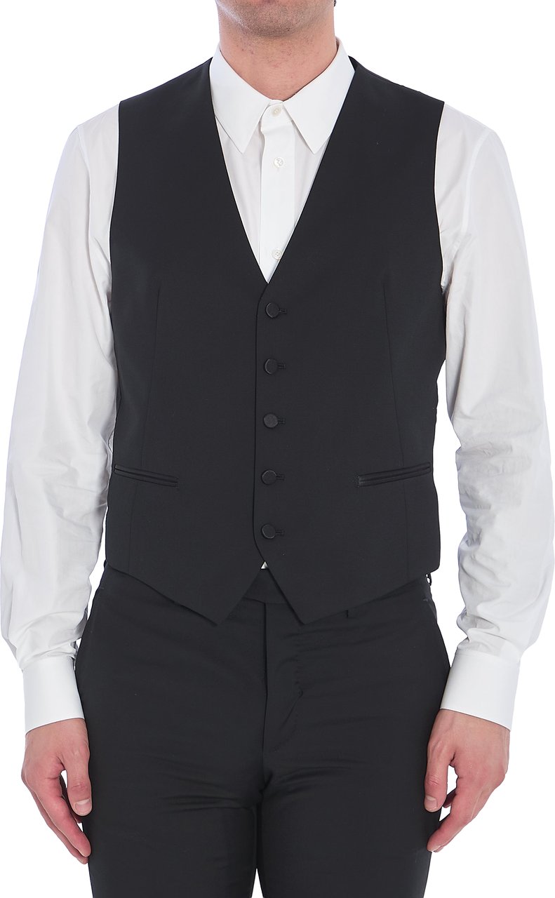 Tagliatore Wool vest Zwart