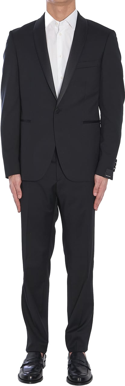 Tagliatore Tuxedo in virgin wool Zwart