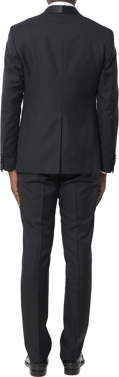 Tagliatore Super 110s virgin wool tuxedo Zwart