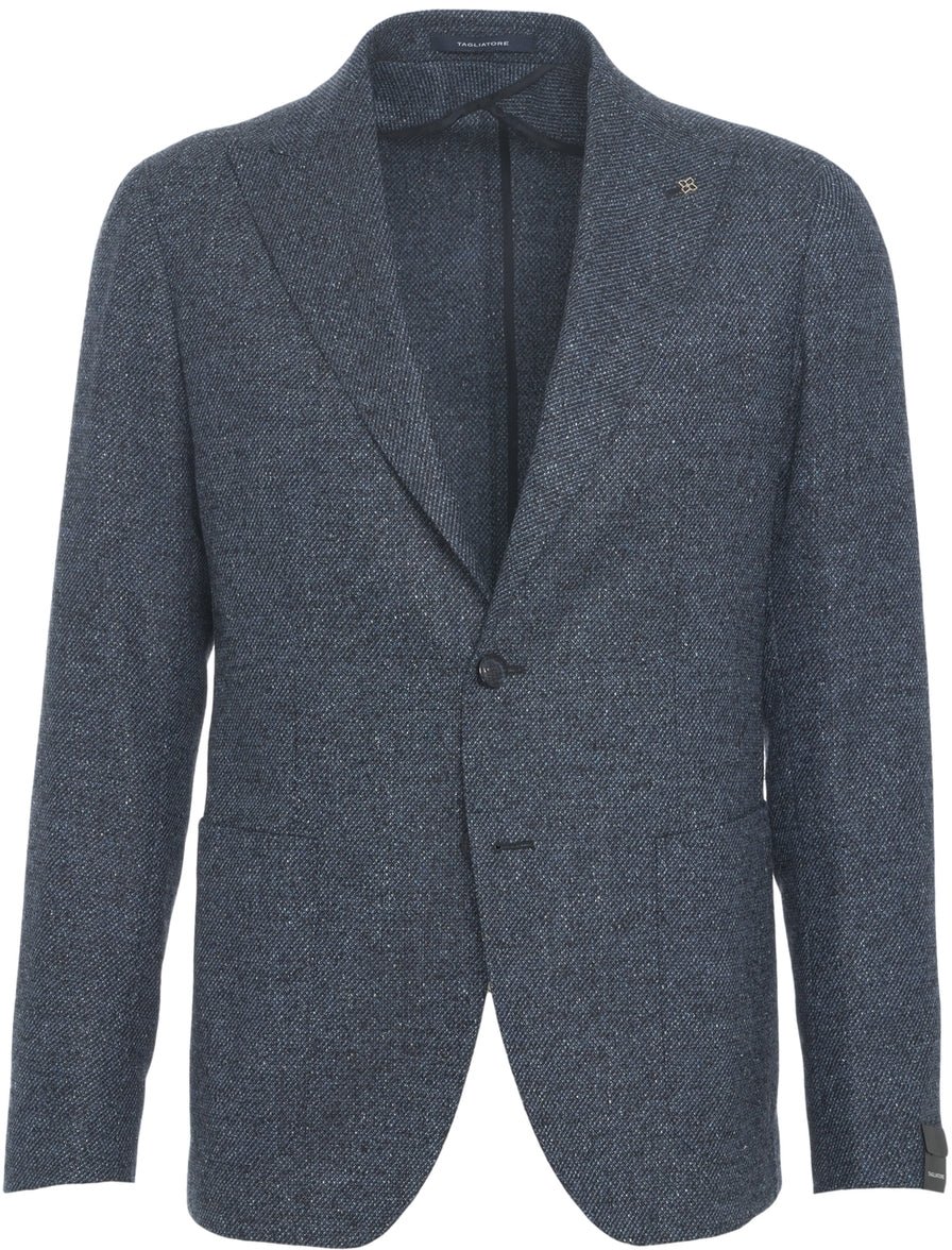 Tagliatore Wool blazer Blauw
