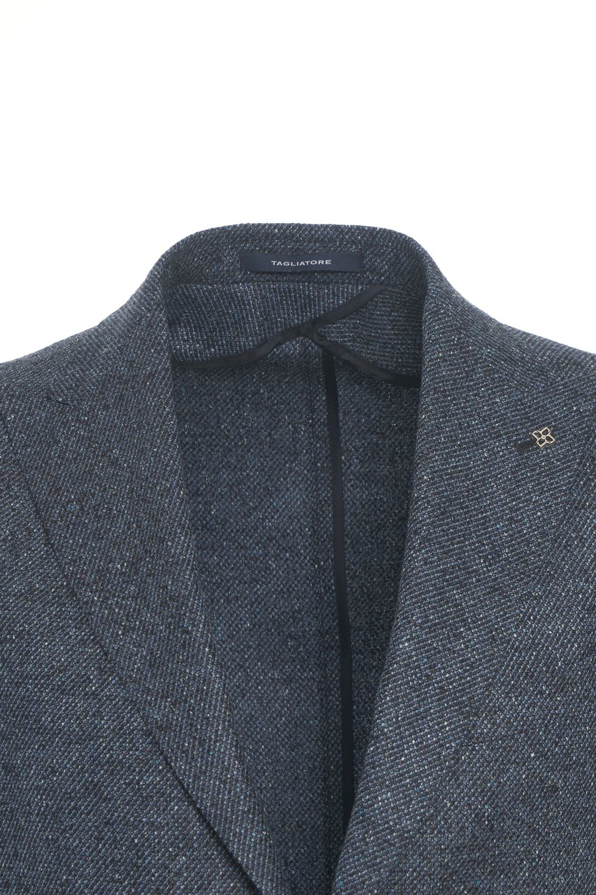 Tagliatore Wool blazer Blauw