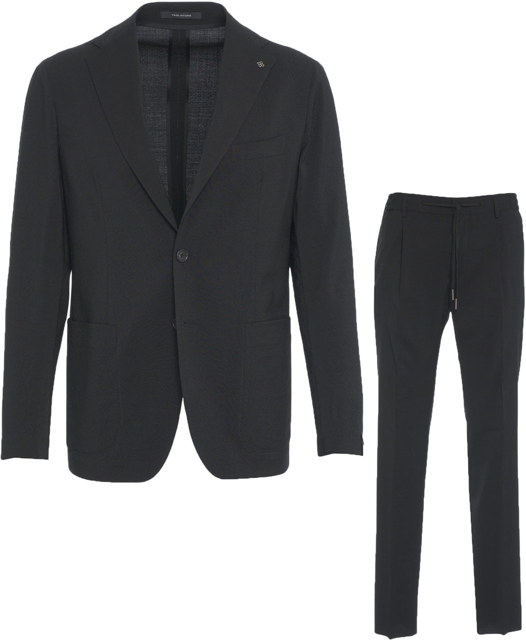 Tagliatore Virgin wool suit Zwart