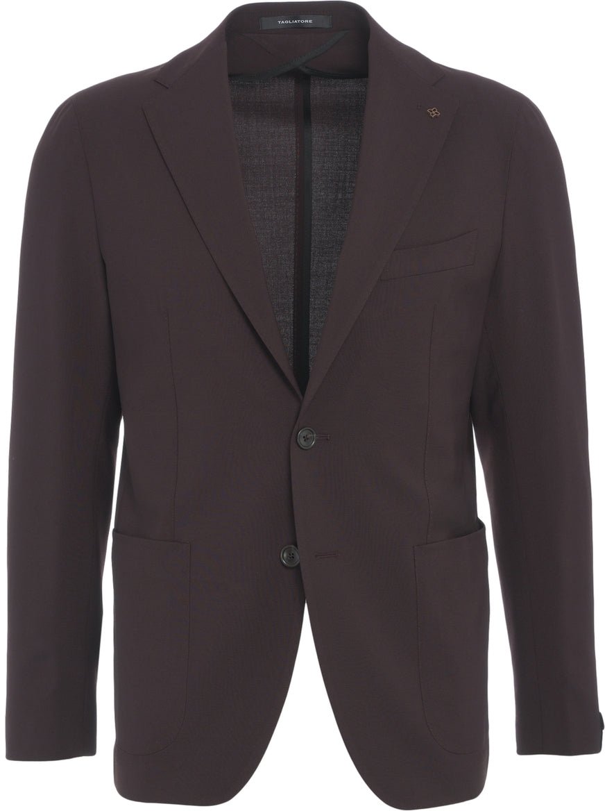 Tagliatore Virgin wool single-breasted suit Paars