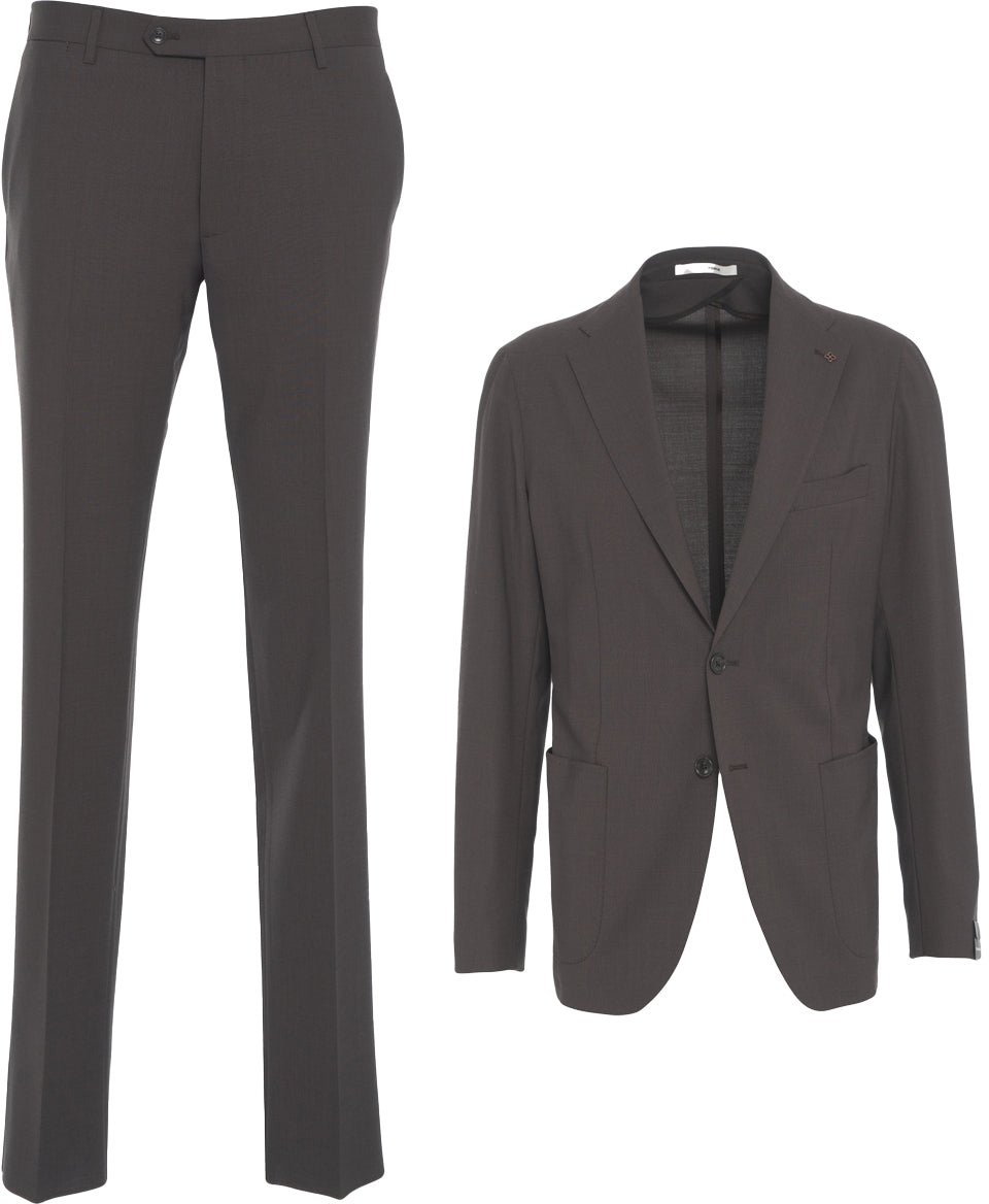 Tagliatore Single breasted suit Bruin