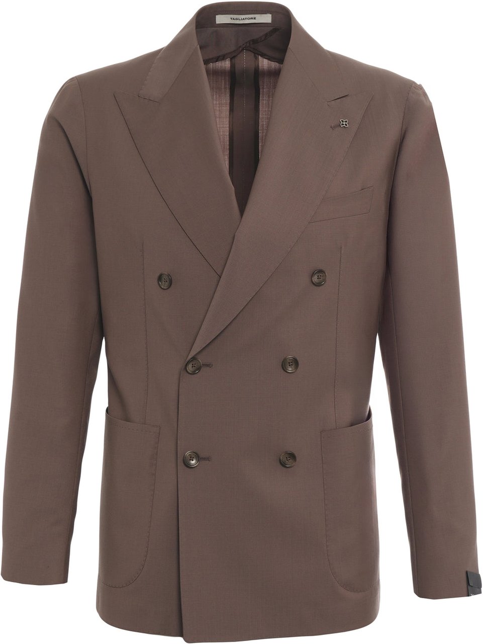 Tagliatore Virgin wool suit Bruin