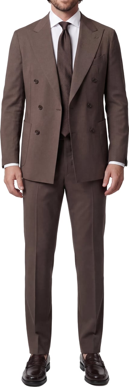 Tagliatore Virgin wool suit Bruin