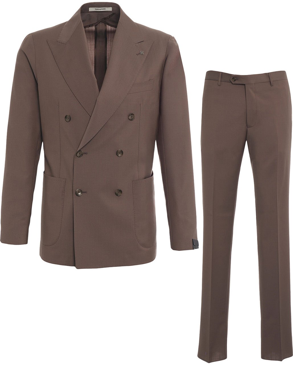 Tagliatore Virgin wool suit Bruin