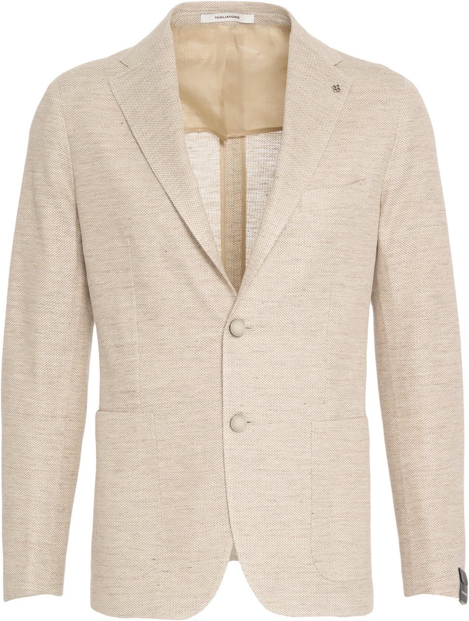Tagliatore Single-breasted blazer Beige