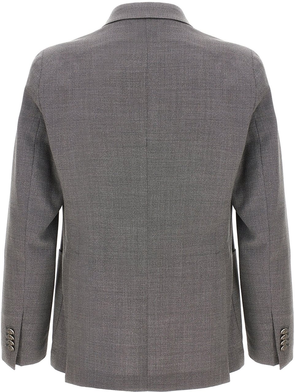 Tagliatore Gray Virgin Wool Blazer Grijs
