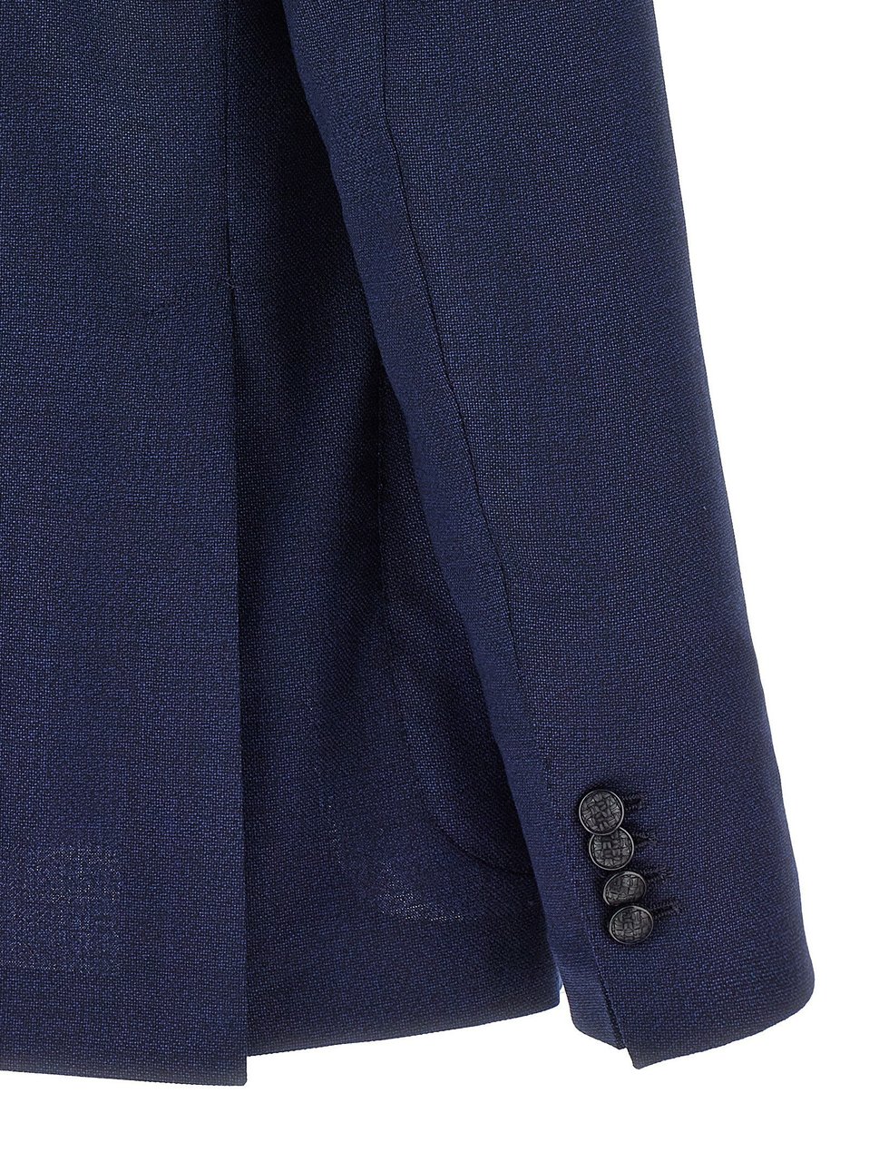 Tagliatore Blue Virgin Wool Blazer Blauw