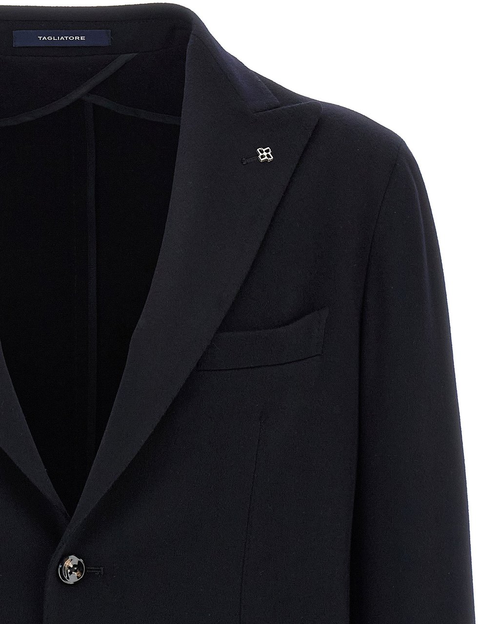 Tagliatore Blue Cashmere Blazer Blauw