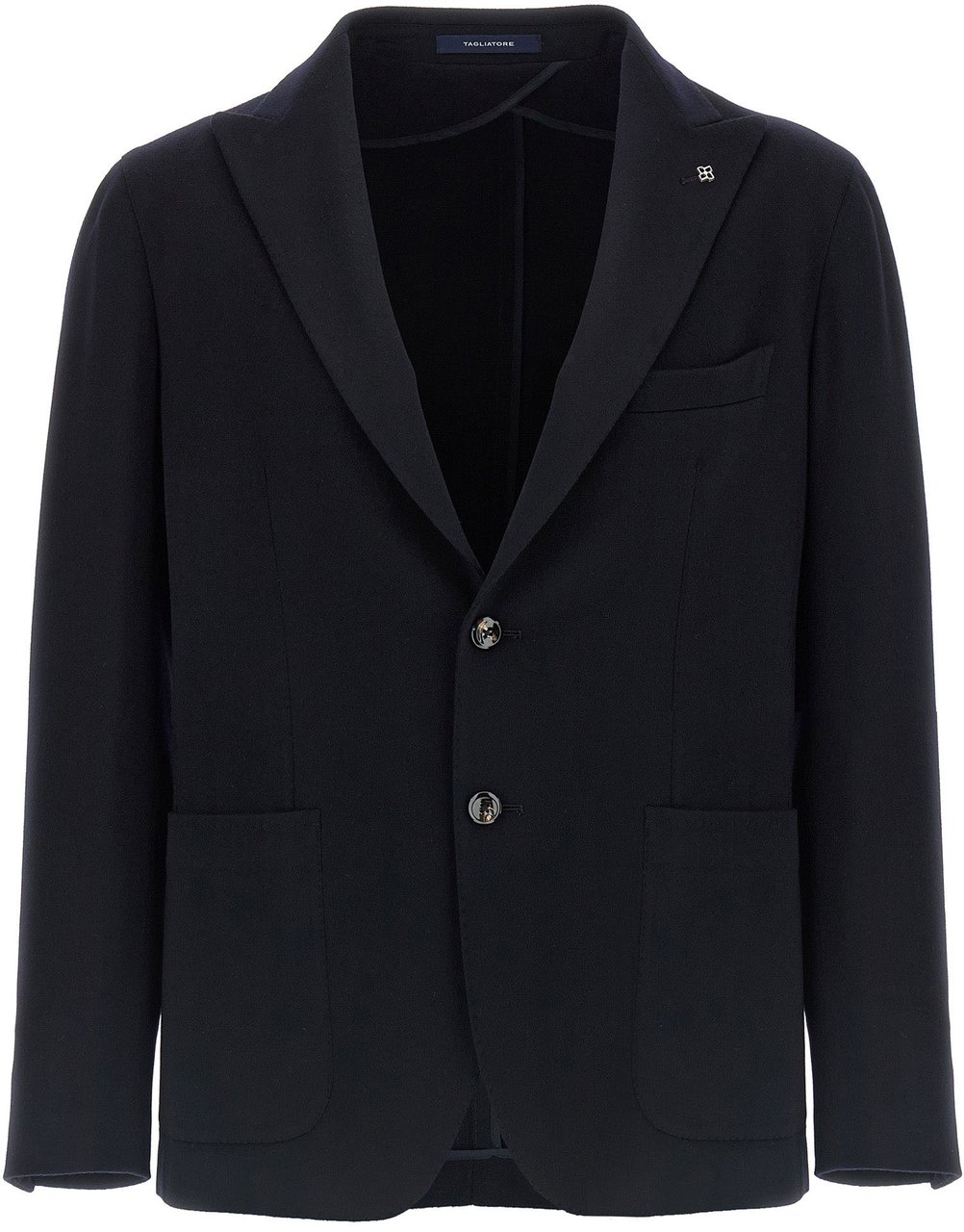 Tagliatore Blue Cashmere Blazer Blauw
