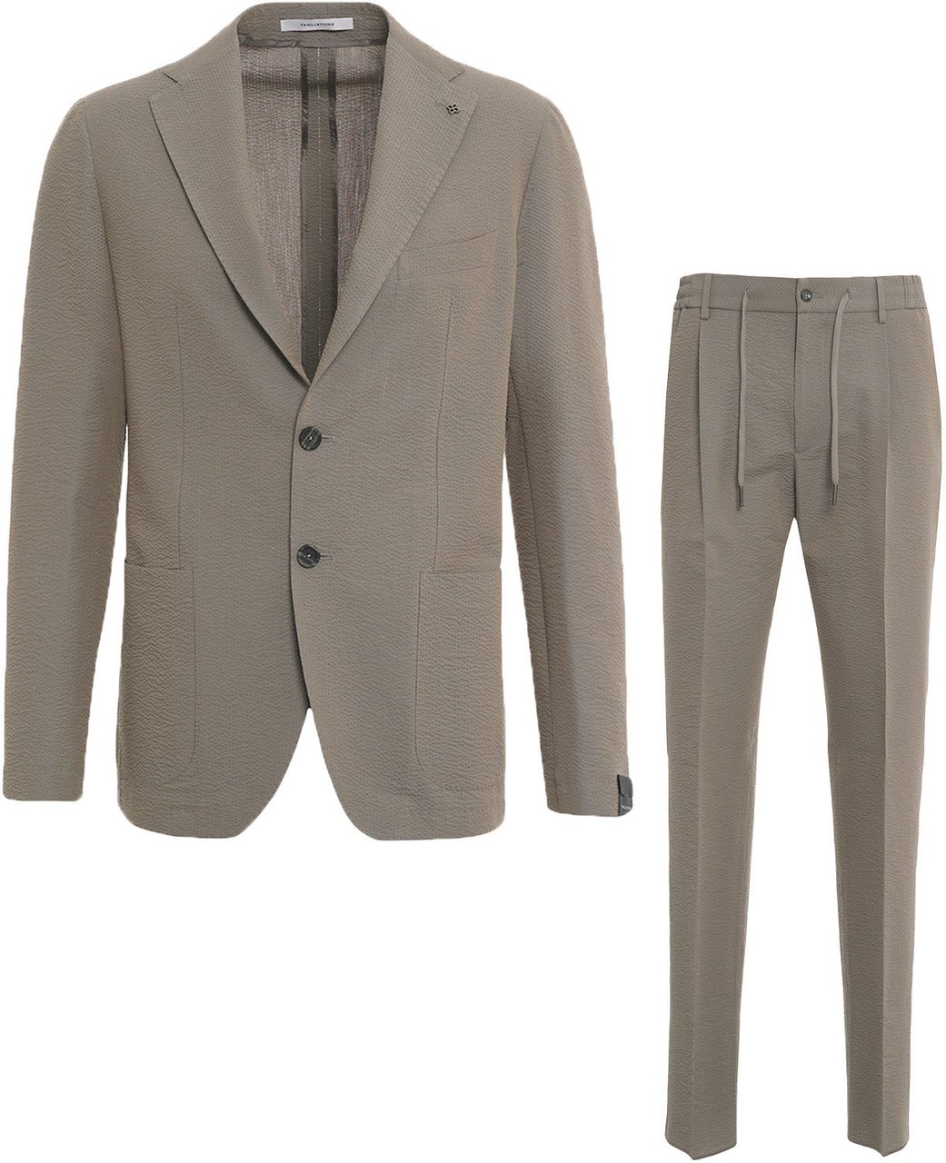 Tagliatore Seersucker suit Grijs