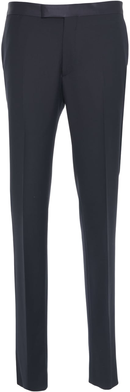 Tagliatore Virgin wool suit 'Bruce' Blauw