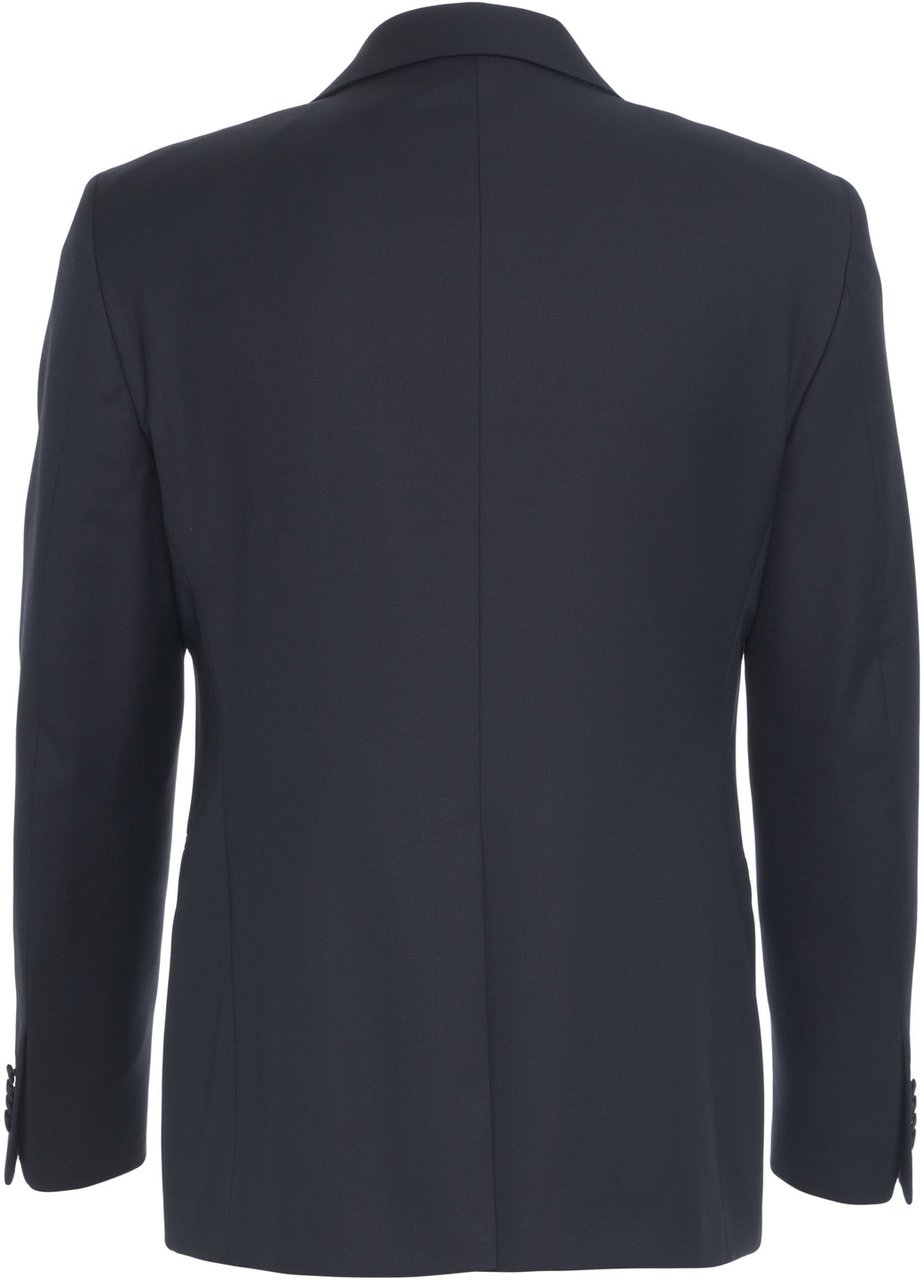 Tagliatore Virgin wool suit 'Bruce' Blauw